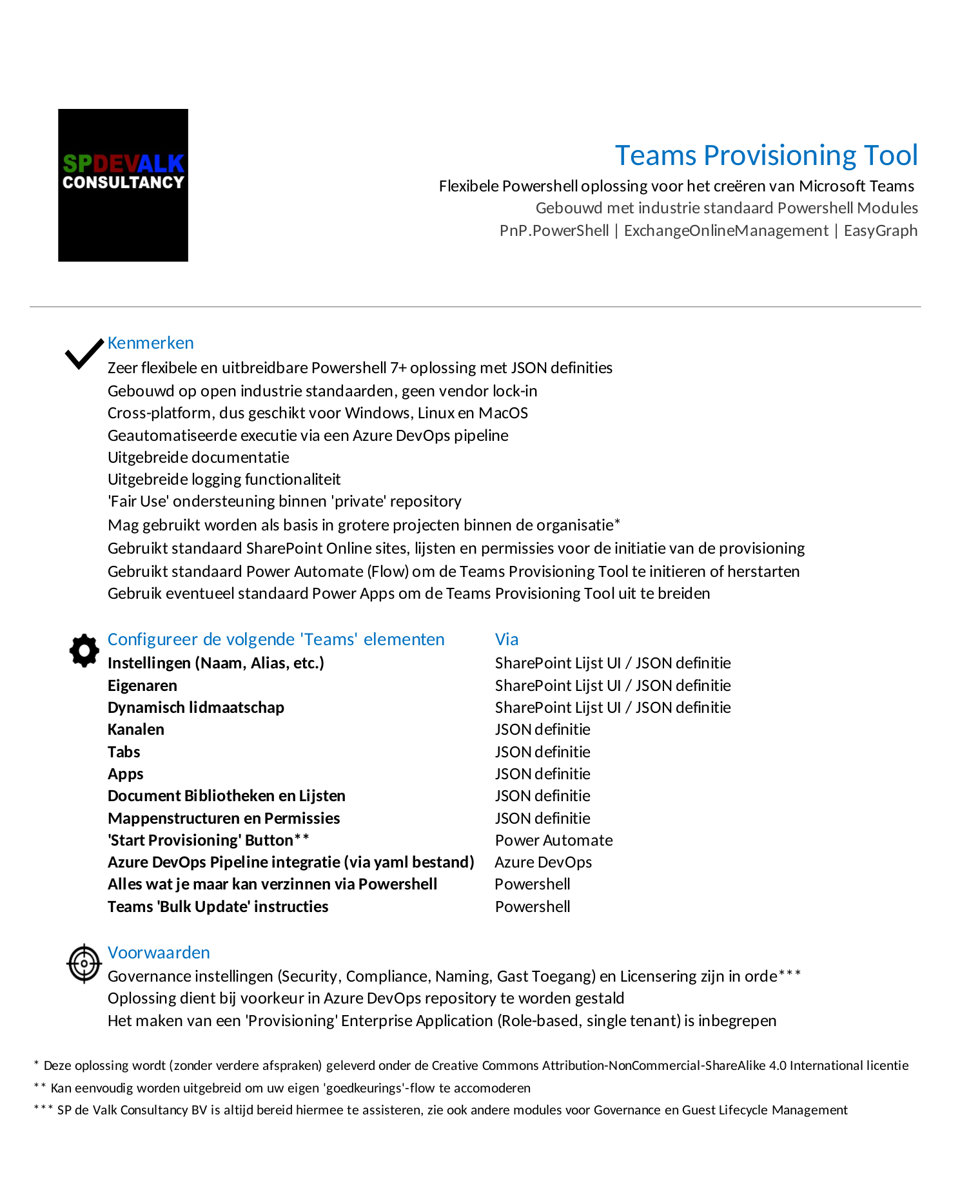 Teams Provisioning Tool