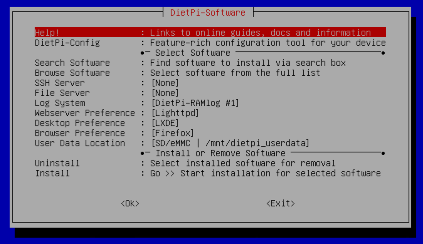 DietPi-Software